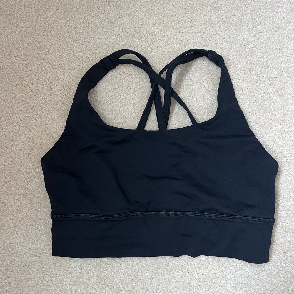 Lululemon Athletica Black Strappy Sports Bra